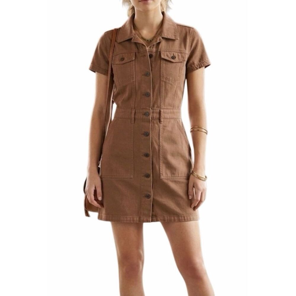 PACSUN Denim button down dress size S